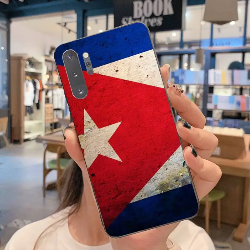 Роскошный чехол CUTEWANAN с изображением флага Кубы для Samsung Note 7 8 9 10 Lite Plus Galaxy J7 J8 J6 2018