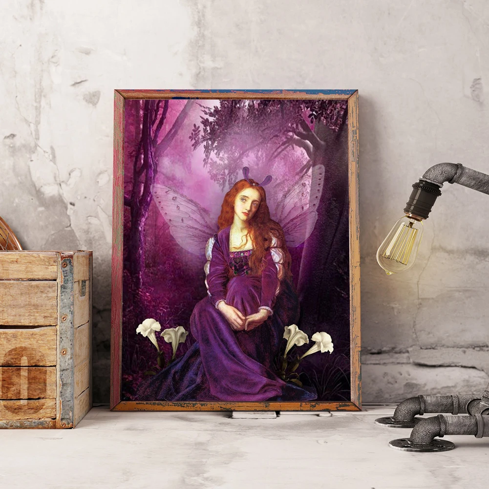 5D DIY Полная Алмазная картина эльф бриллиантовая мозаика набор для домашнего