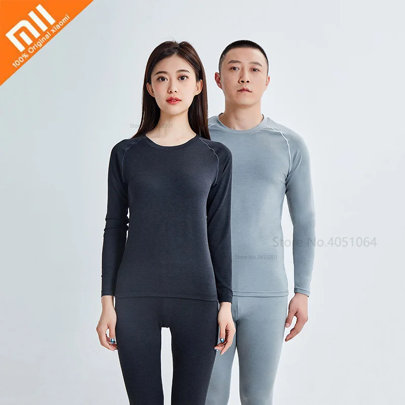 Xiaomi кофейное трикотажное теплое Спортивное нижнее белье мягкие осенне зимние