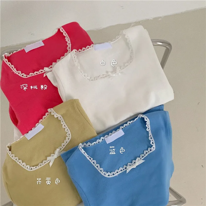 Женские футболки с квадратным вырезом Модные трикотажные облегающий пуловер