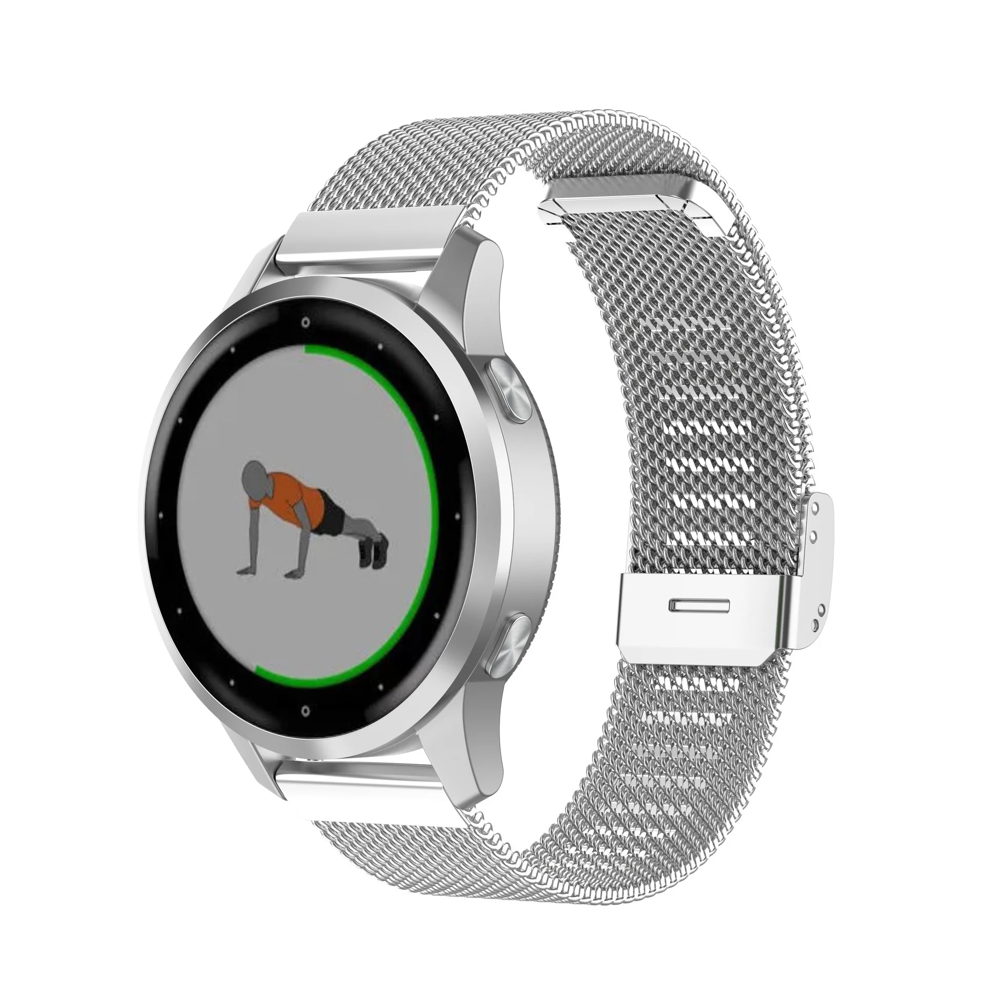 

18 20 22 мм Миланский ремешок для часов Garmin Vivoactive 3 4 смарт-ремешок для браслетов Garmin Vivoactive3 4 4S из нержавеющей стали