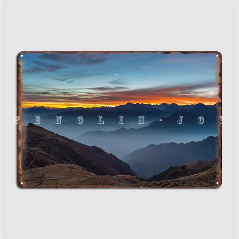 

Scenic Mountain Metal Sign Club Home Retro Wall Decor Tin Sign Posters