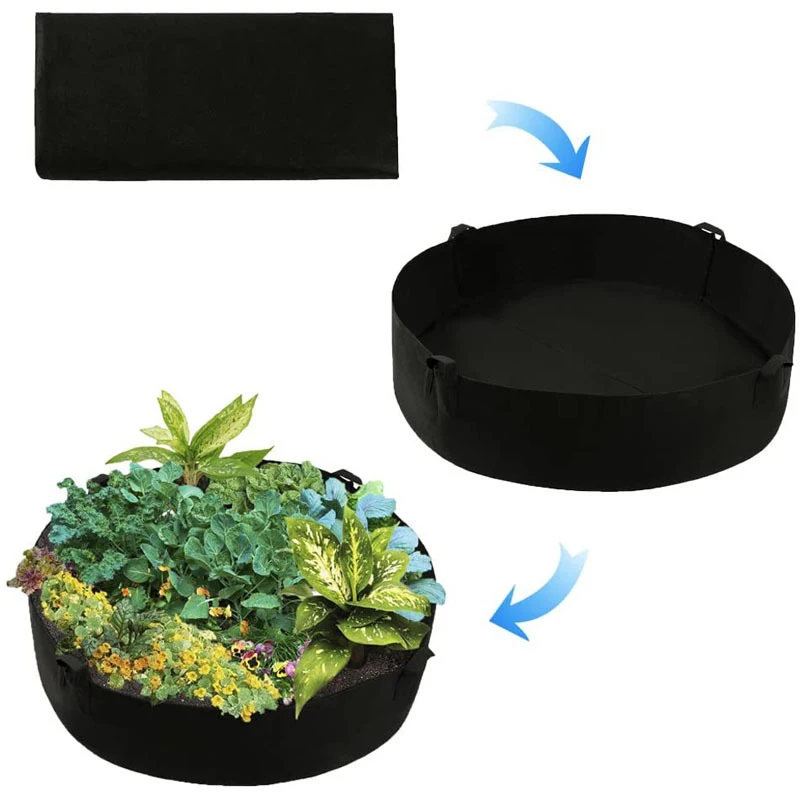 

Gallon Grow Bags Heavy Duty Aeration Fabric Pots Thickened Nonwoven Fabric Pots Plant Grow Bags Seedling Nutrition Plant Bag