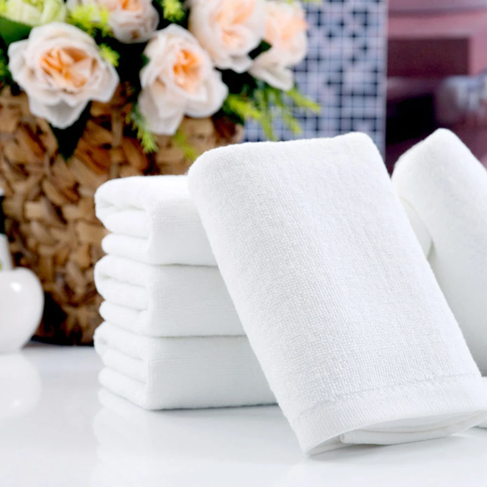 1 white soft light facial towel travel hand 30x70cm microfiber absorbent practical easy to clean |
