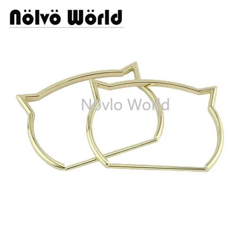 2 10 20 шт. металлические однотонные ручки с головой кошки 5 х8х7 см|purse handles|bag parts handlebag