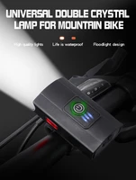 usb rechargeable rainproof mtb mountain road bike front lamp flashlight cycling equipment bicycle accessories