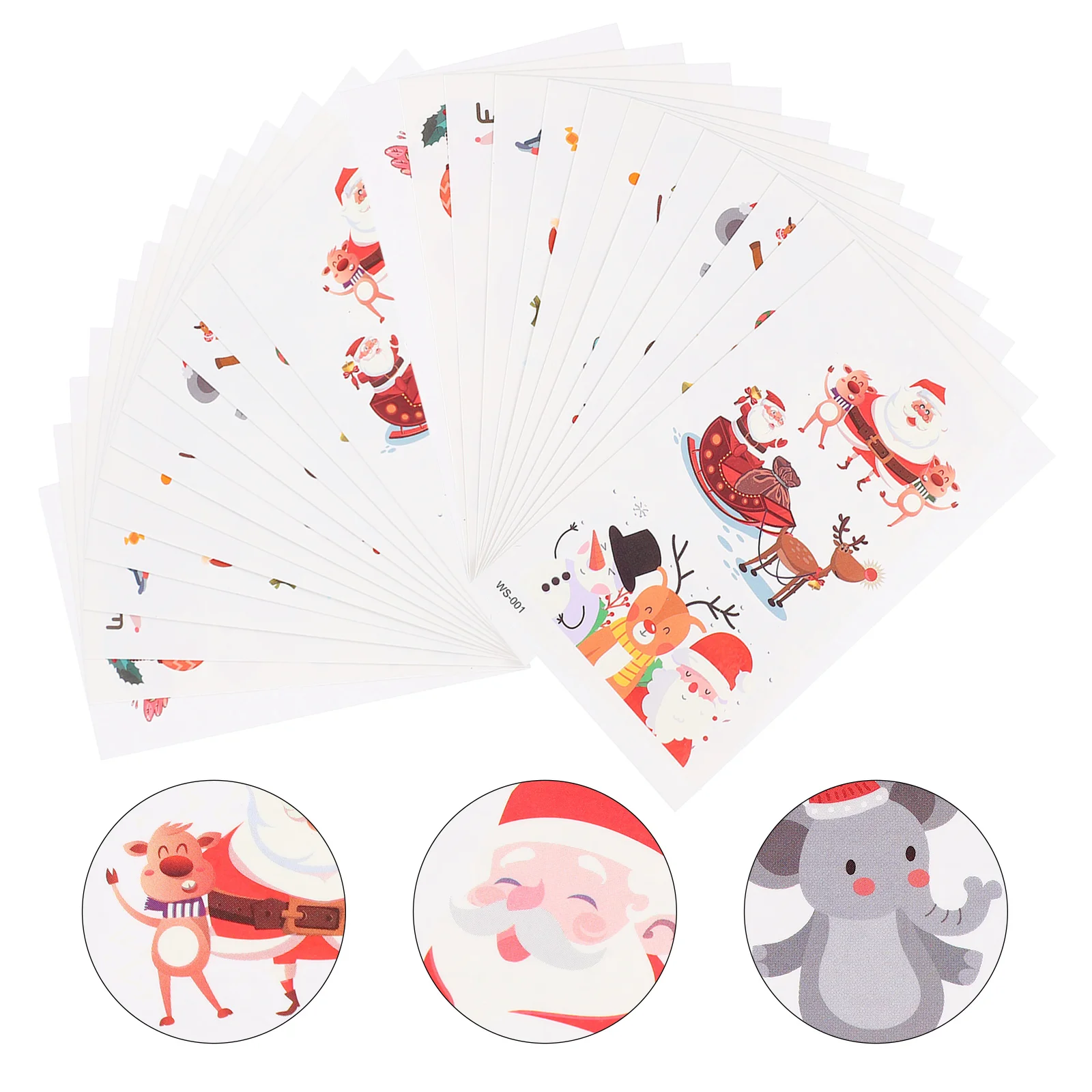 

26 Sheets Kid Cartoon Sticker False Sticker Christmas Pattern Decal