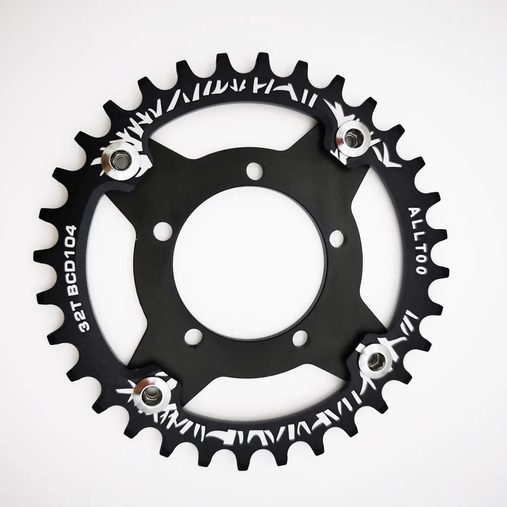 Велосипед электрический Ebike 32 34 36 38T цепь + Адаптер для Bafang BBS01 02 прочная звезда из