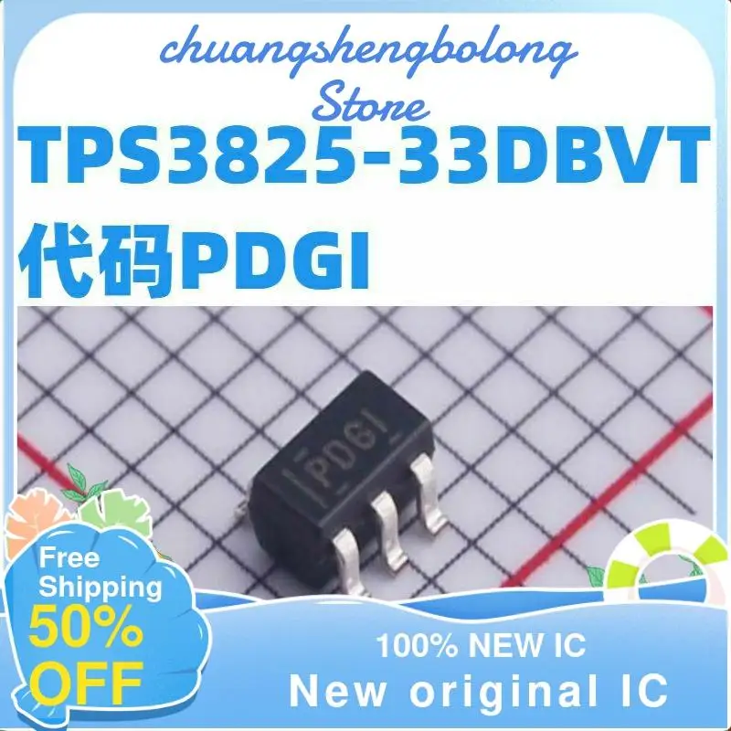 

10-200PCS TPS3825-33DBVR TPS3825-33DBVT PDGI New original IC