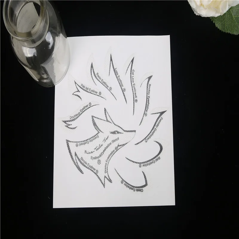 Нетканые макияжные трафареты для глаз подводка формирующий шаблон инструменты