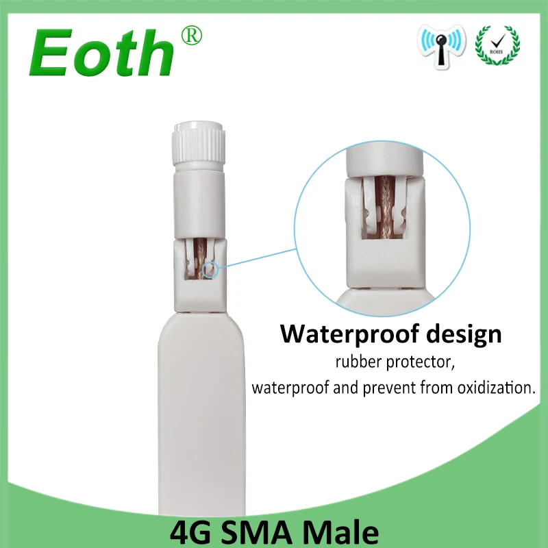 Eoth 10pcs 4G lte antenna 5dbi SMA Male Connector Plug antenne router external repeater wireless modem antene