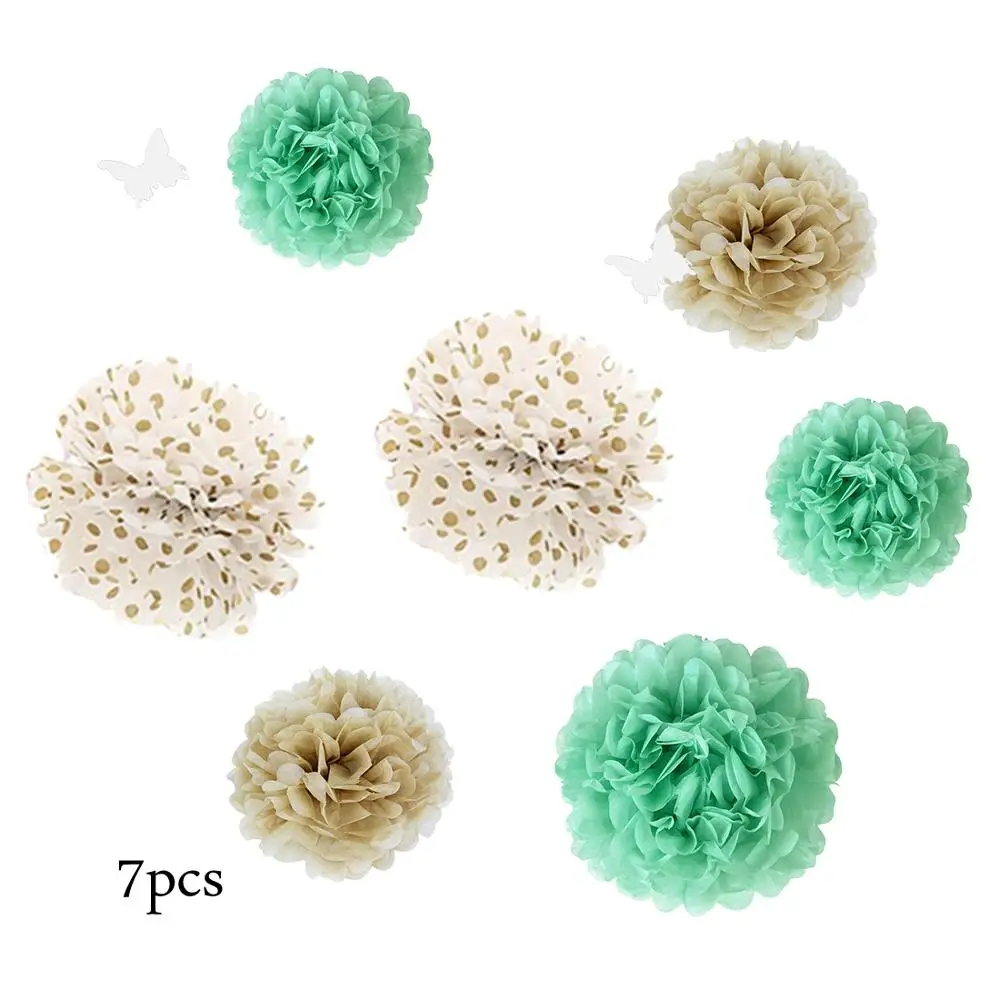 Украшение для вечеривечерние мятно-зеленого цвета баннер на день рождения