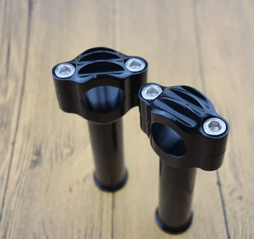 Бесплатная доставка кафе гонщик мотоцикл руль стояки 1 &quotстояки|handlebar riser clamps|riser