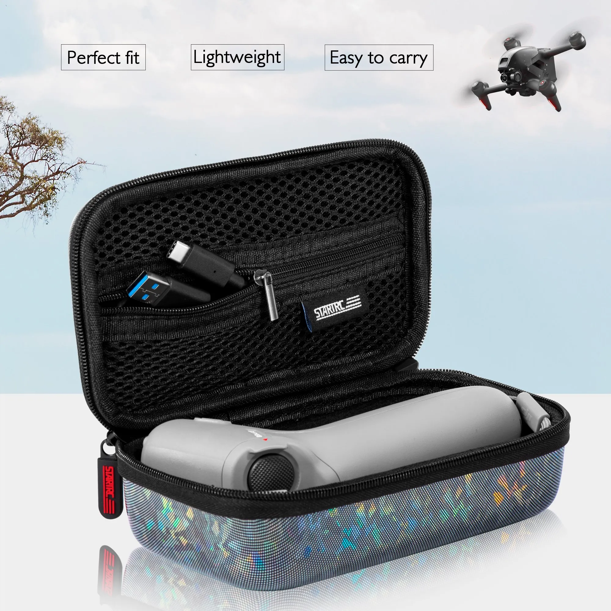 

Противоударная сумка для дрона для DJI FPV, вместительный чехол для переноски, аксессуары для DJI FPV, Дорожный Чехол, Портативная сумка на плечо