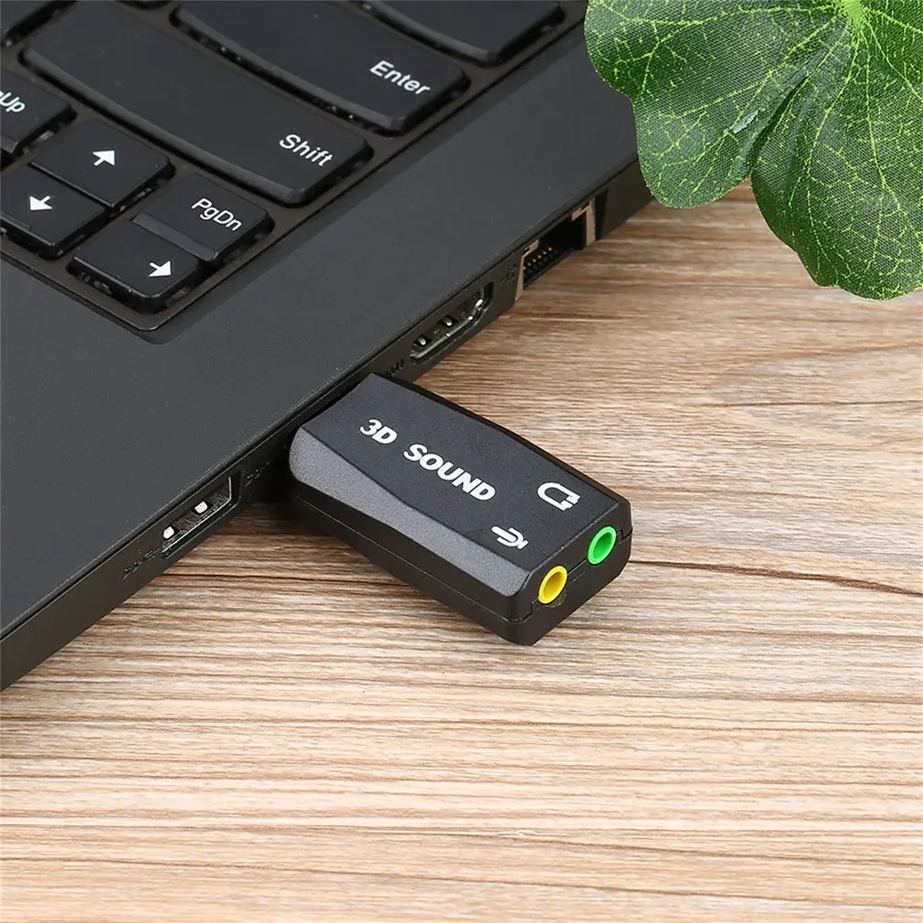 Новинка звуковая карта USB 2 0 к 3D для микрофона динамика гарнитуры Звуковой