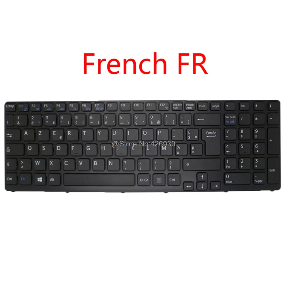Ноутбук SP FR GR UK Клавиатура для SONY SVE151 SVE17 149162611ES 149162411FR 149162211DE 149162111GB испанская