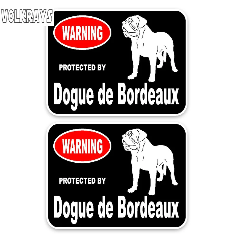 Модная Автомобильная наклейка Volkrays 2 X Dogue De Bordeaux аксессуары для собак