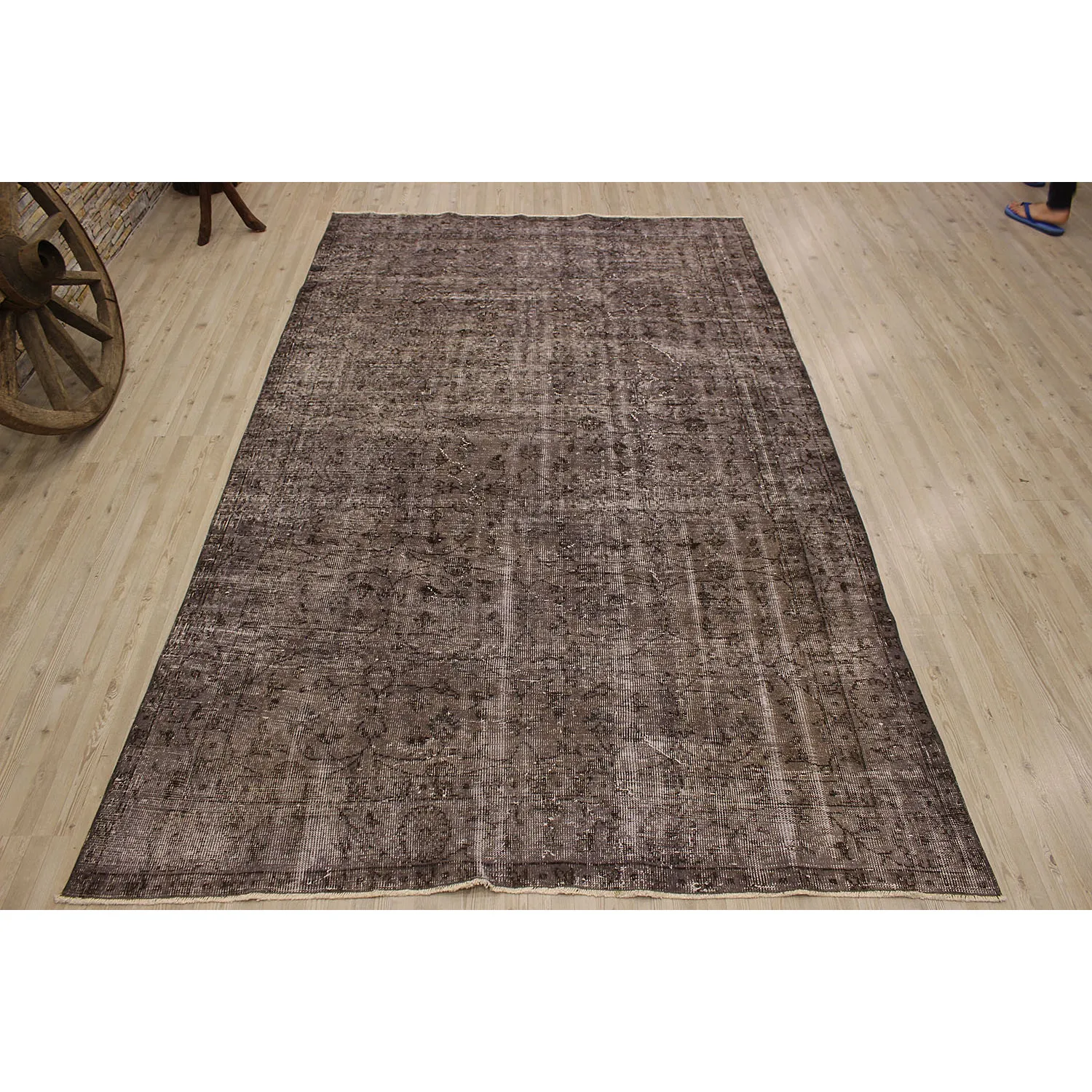 

2171 -Real handmade Excellent Turkish Traditional floral design Wool Rug, Unique Area Rug Livingroom Bedroom Kitchen Rug,