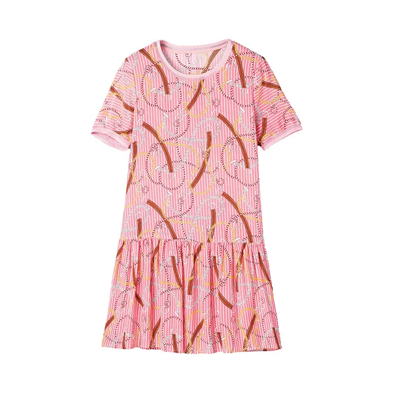 Женское платье из натурального шелка в Корейском стиле модное миди с принтом