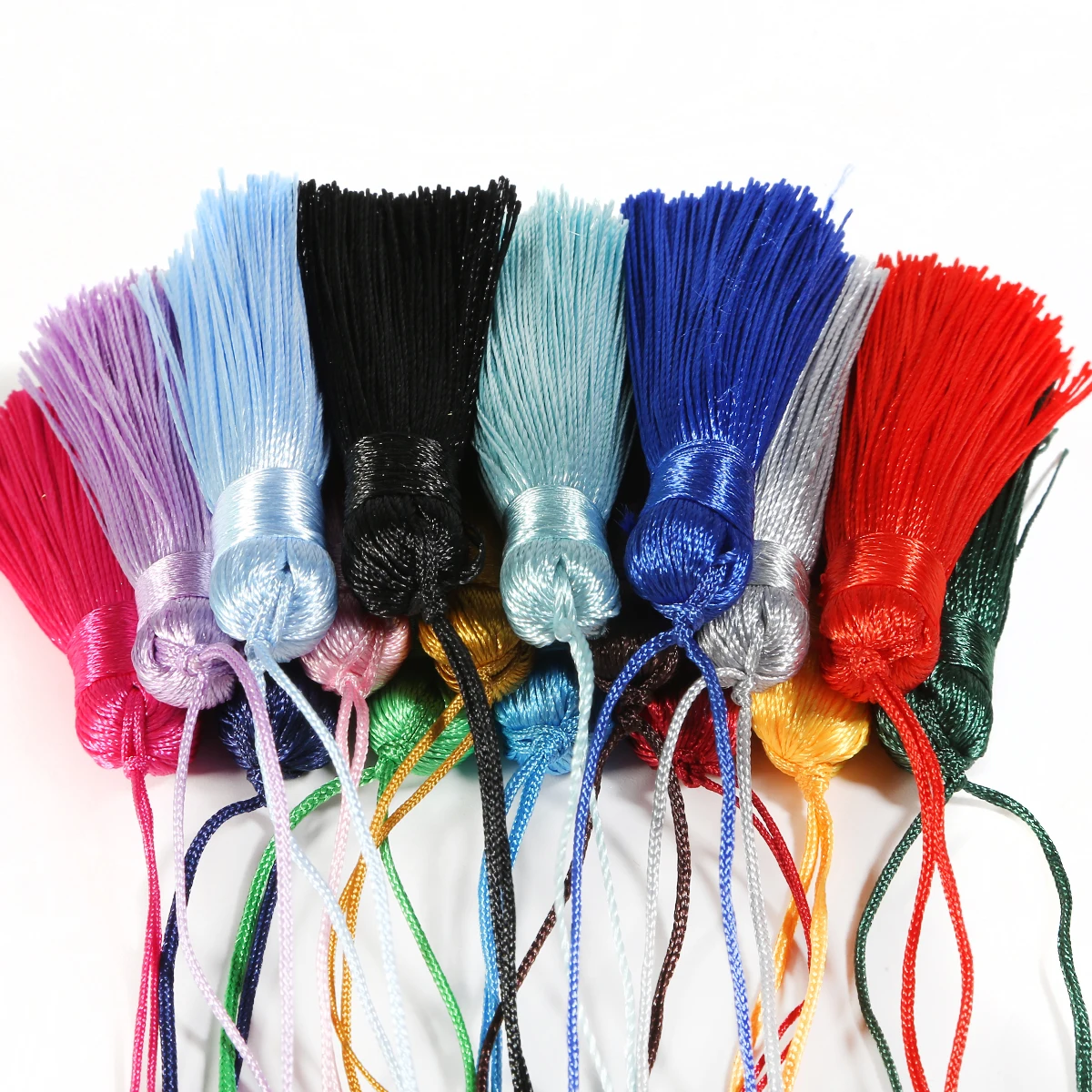 2 шт./лот кисточка из полиэстера и шелка отделка бахромой 5 см хлопковая для