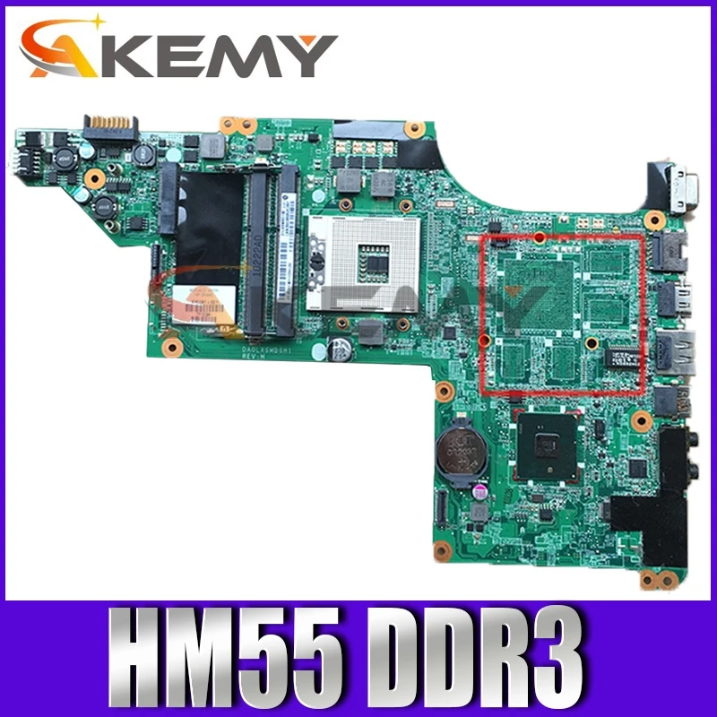 

DA0LX6MB6H1 DA0LX6MB6D0 630281-001 For HP DV6T DV6-3000 Laptop motherboard With HM55 DDR3 100% Fully Tested