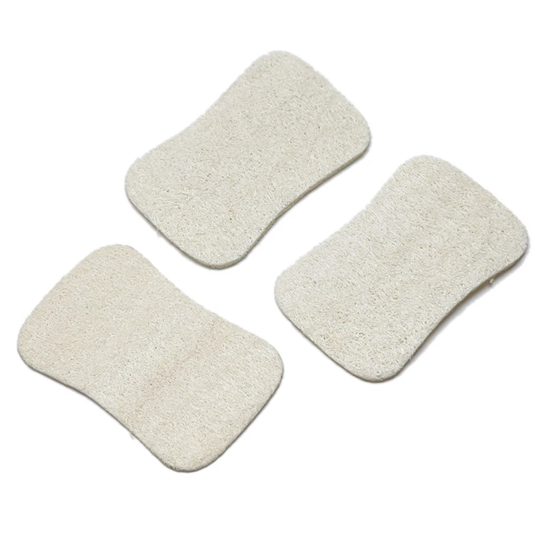 3 шт./компл. натуральная люфы салфетка для мытья посуды скраб тарелка горшок легко