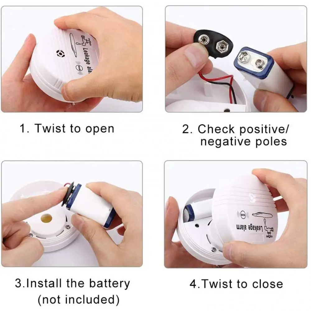 

Water Leakage Alarm Smart Home Water Leak Sensor Wireless Flood Detector Water Leak Alert Water Level Overflow Alarm