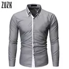 Camisas бросился дропшиппинг Для мужчин Мода 2016 года Для мужчин с длинными рукавами рубашка сплошной Цвет лацкане бренд Повседневное  2XL, размер 2XL = США L, gx70