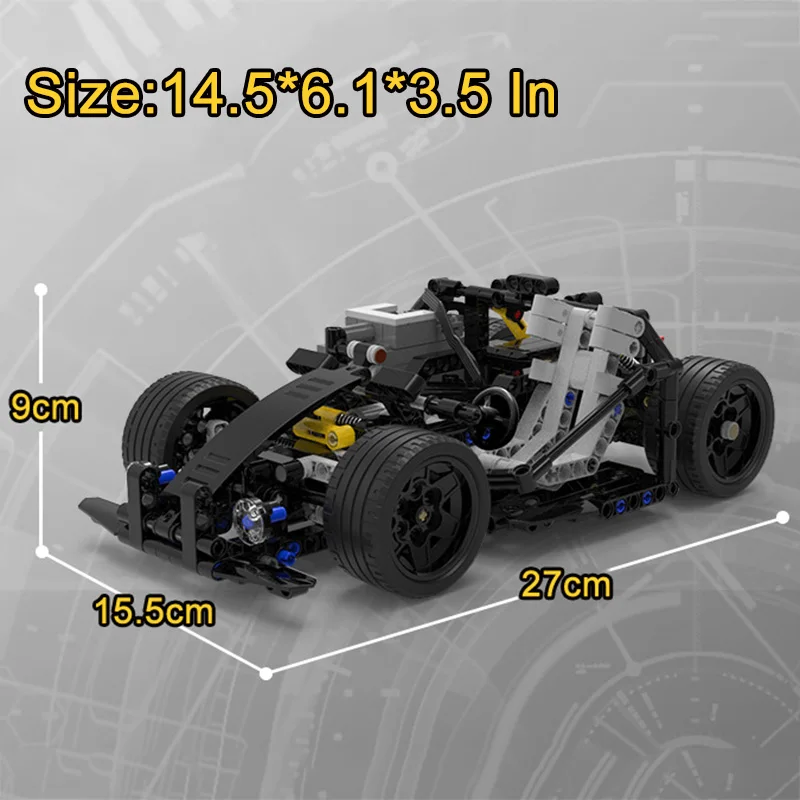 

442 Piece Bricks RC Car Technic City Model Building Blocks Boy Birthday Gift Kids Remote Control Toy For Children