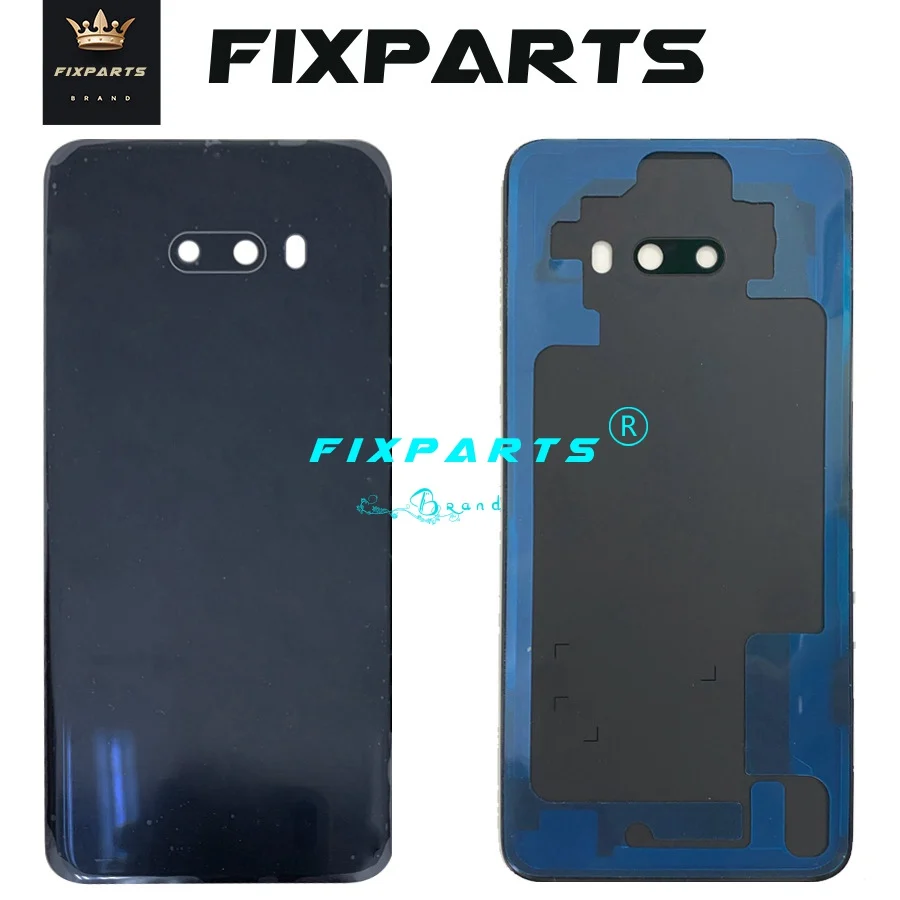 Для LG G8X ThinQ Задняя крышка батареи стеклянная дверь Корпус чехол G8 X LMG850EMW Замена