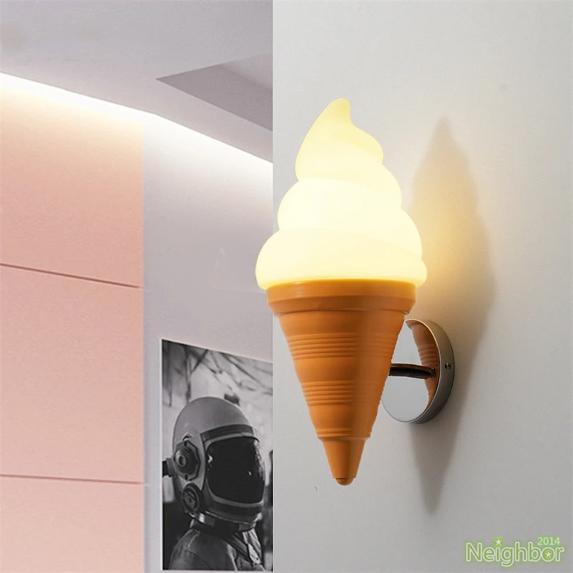 

Modern Ice Cream Wall Lamps LED Wall Light Sconce For Children's Room cafe Porch Bedroom Restaurant Lighting Decoration