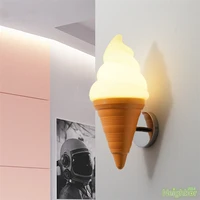 modern ice cream wall lamps led wall light sconce for childrens room cafe porch bedroom restaurant lighting decoration