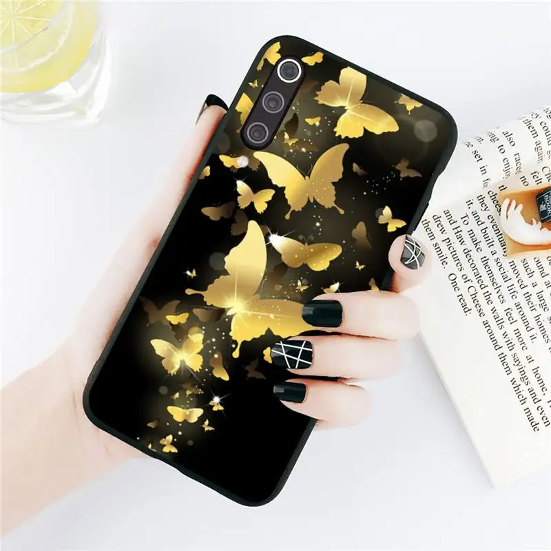 

Cute butterfly animal pattern Phone Cases For Xiaomi Redmi note 7 8 9 t k30 max3 9 s 10 pro lite Luxury brand shell funda coque