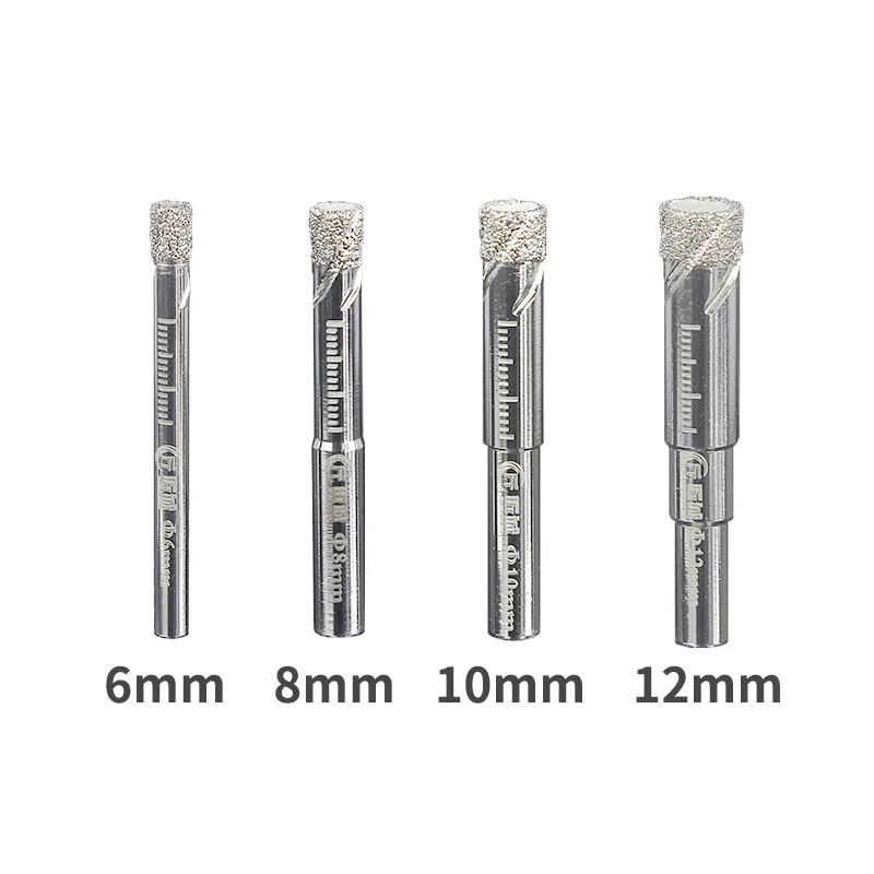 

Dry Vacuum Brazed Diamond Drilling Core Bits Ceramic Tile Hole Saw Granite Marble Drill Bits In Stock
