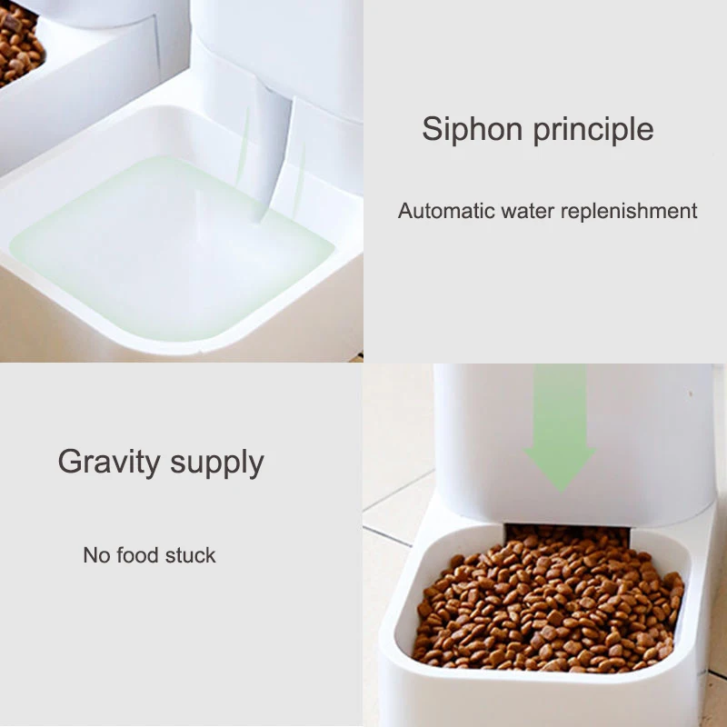 3 8l large capacity pet dog cat automatic feeder detachable bowl water dispenser food feeding device for cat dog pet supplies free global shipping