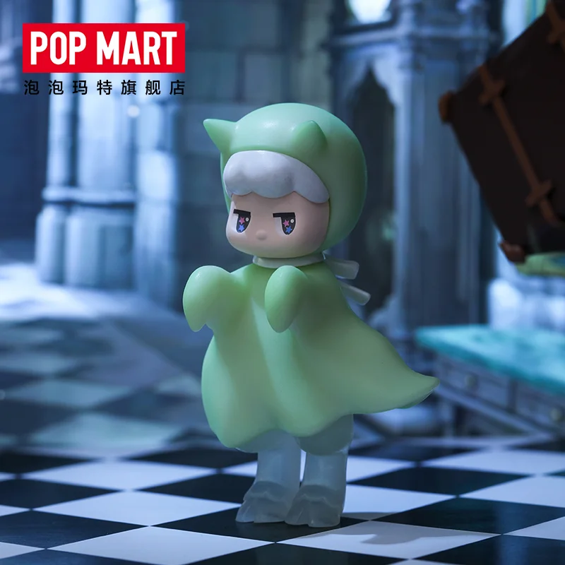 POPMART-caja ciega Pan Shen Serie de Halloween Original, figura de juguete, estilo lindo, Personaje de Anime, regalo sorpresa de cumplea&ntilde;os-0