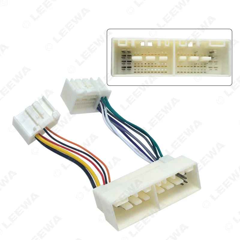 LEEWA 10X автомобильный радиоприемник 13pin Штекерный штекер провода жгута Адаптер для