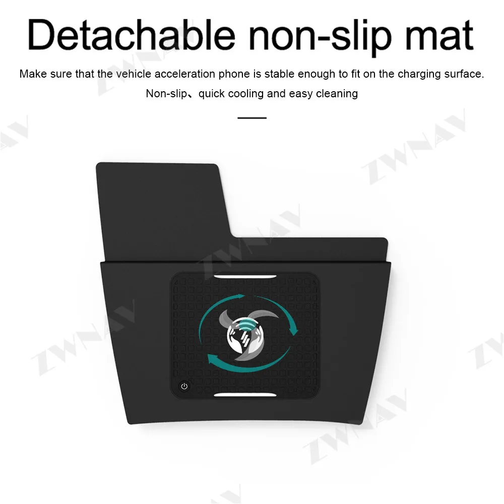 QI автомобильное Интеллектуальное Быстрое зарядное устройство для Ford Focus 2018 2019