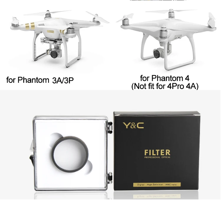 Фильтр для объектива винт УФ фильтра CPL ND4 ND8 ND16 DJI Phantom 3 4 объектив камеры