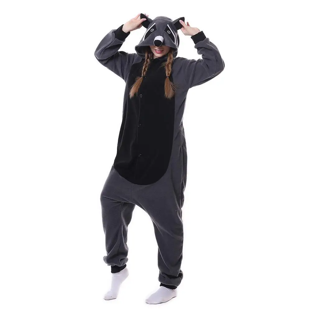 as photo Kigurumi, Пижама для взрослых, косплей, костюм, Акула, Onesie Lemur, одежда для сна, домашняя одежда, унисекс, пижамы, одежда для вечеринок для женщин и мужчин - Цвет: as photo