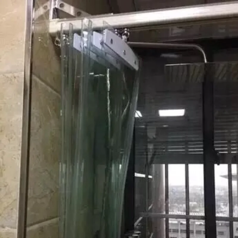 Новая прозрачная пвх пластиковая занавеска ветрозащитная раздвижная для
