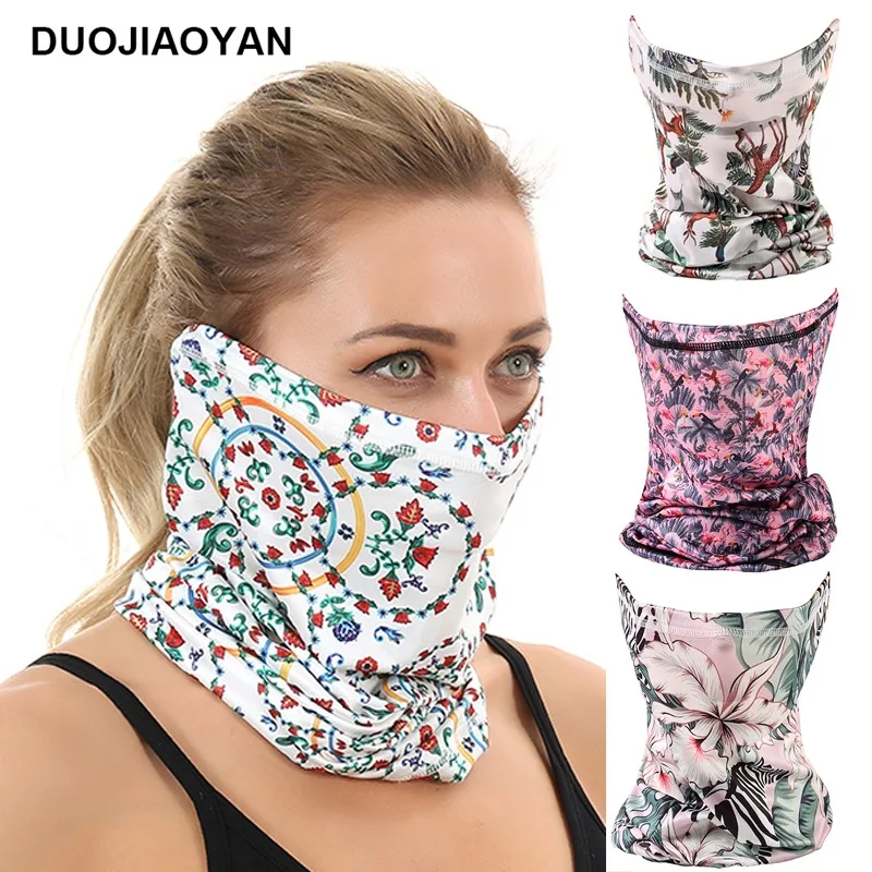 Новый маленький шарф с цветами для занятий спортом на открытом воздухе