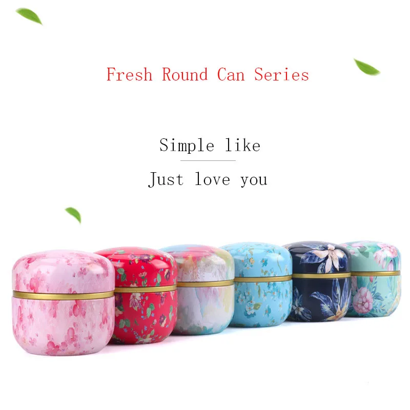 Мини жестяной контейнер для хранения портативный путешествий маленький женский