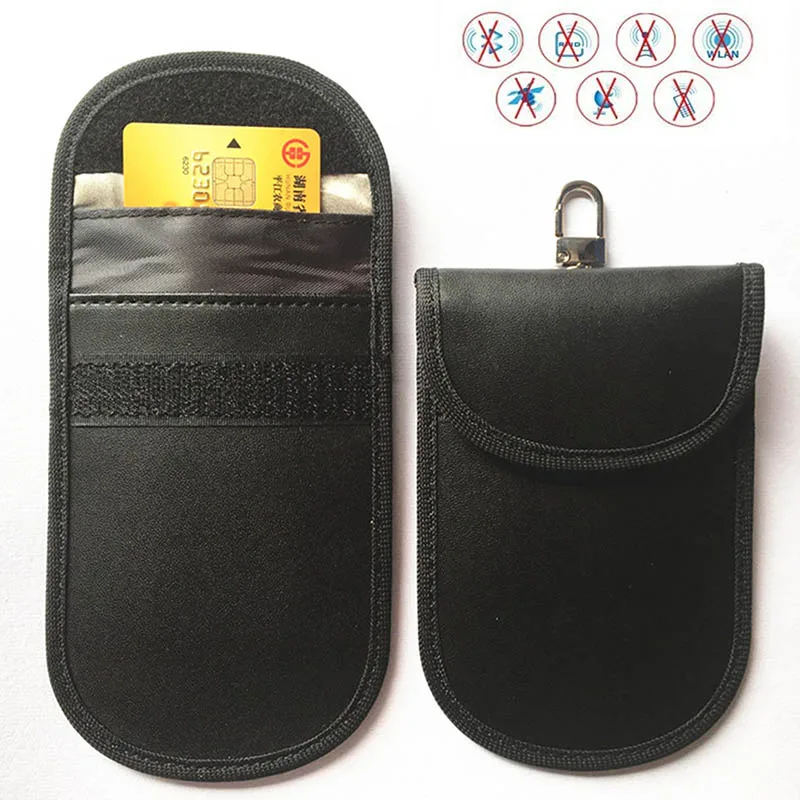 Faraday Автомобильные сумки для ключей защита брелока RFID одиночный защитный чехол