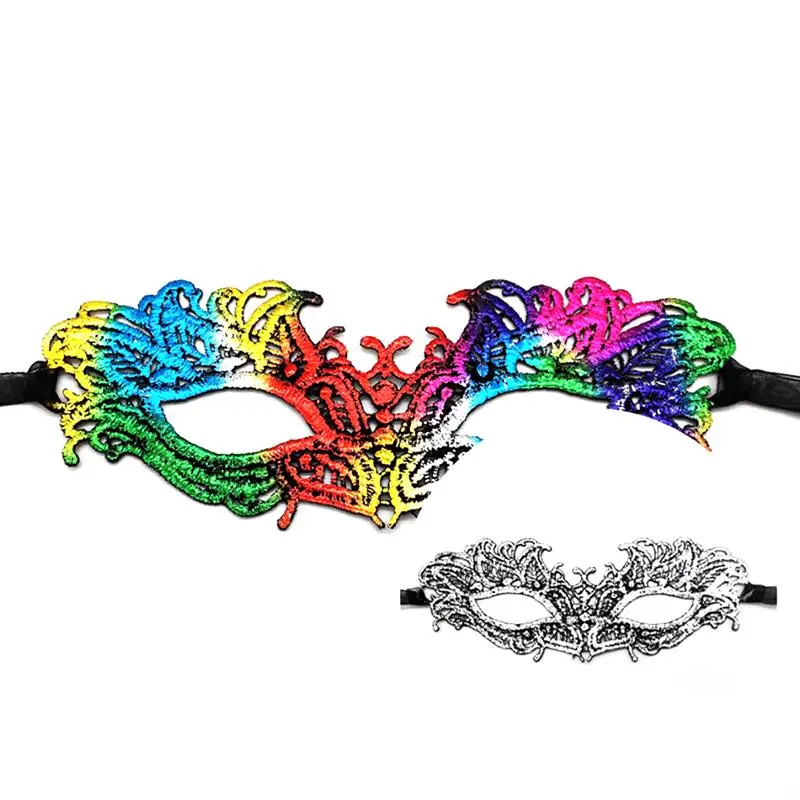 New Double-sided Women Lace Eye Bronzing Face Mask Masquerade Party Carnival Ball Prom Halloween Costume Decor Sexy Masks | Дом и сад