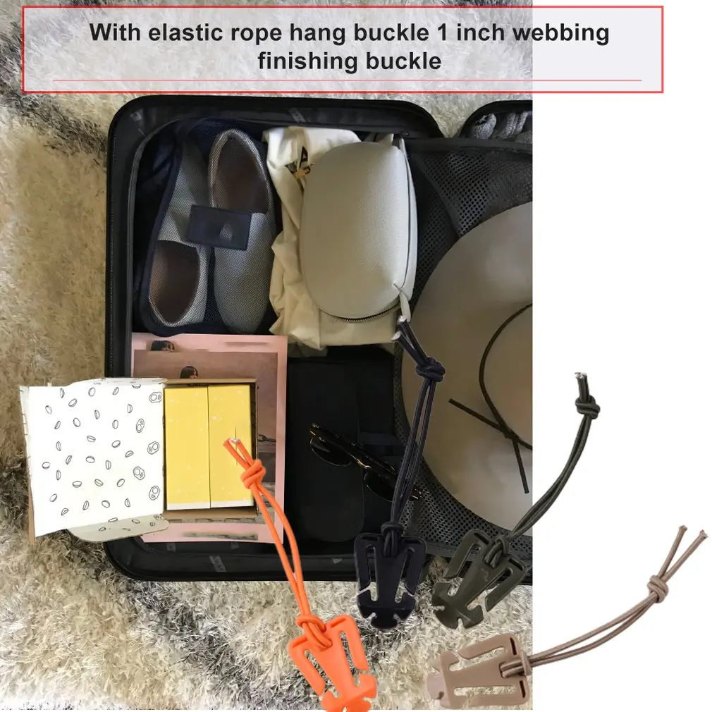 Эластичная веревочная подвесная Пряжка 1 дюйм фиксирующая для ткани зажим