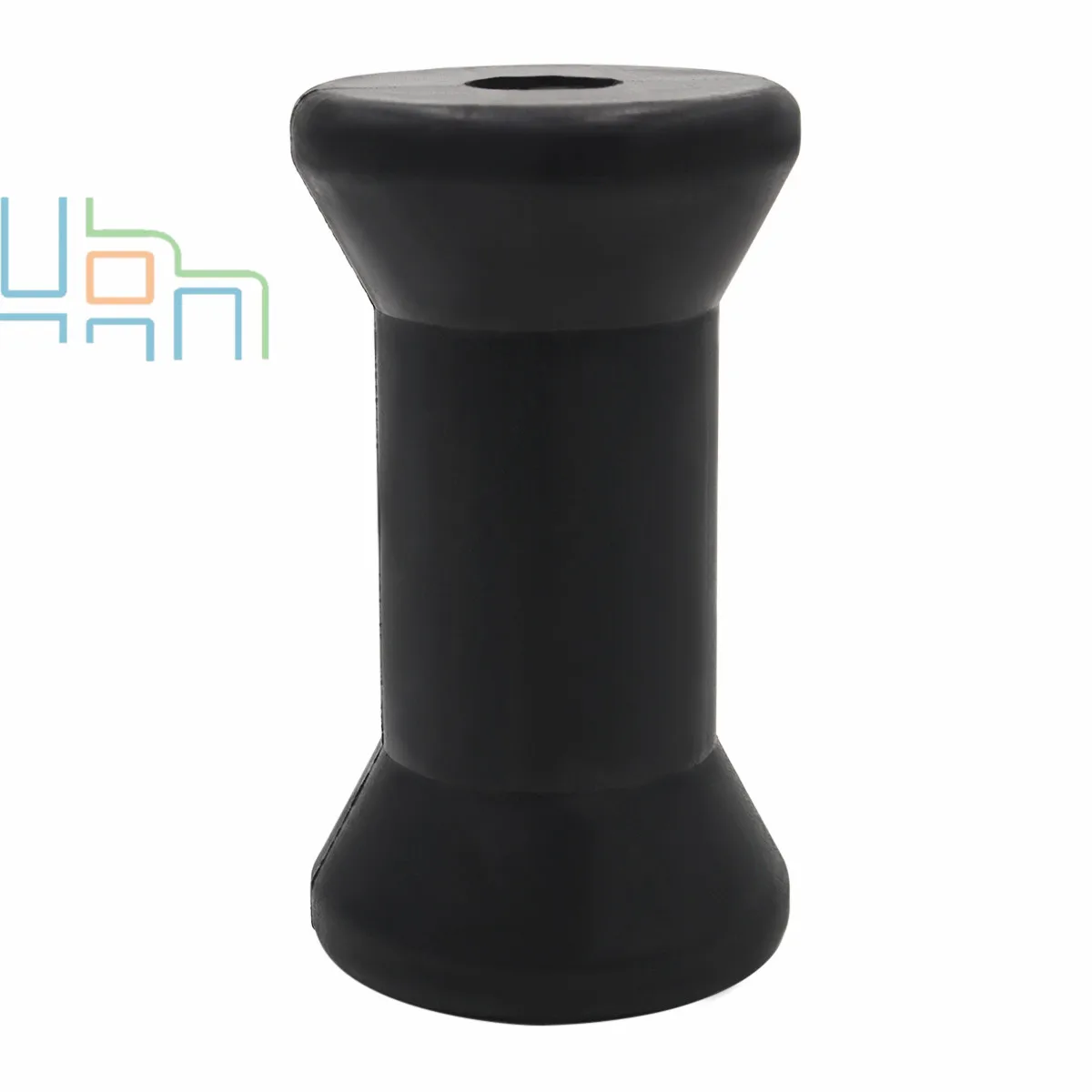 4 дюйма Ширина Лодочный Прицеп черный полиуретан катушки ролик 1/2 дюймов