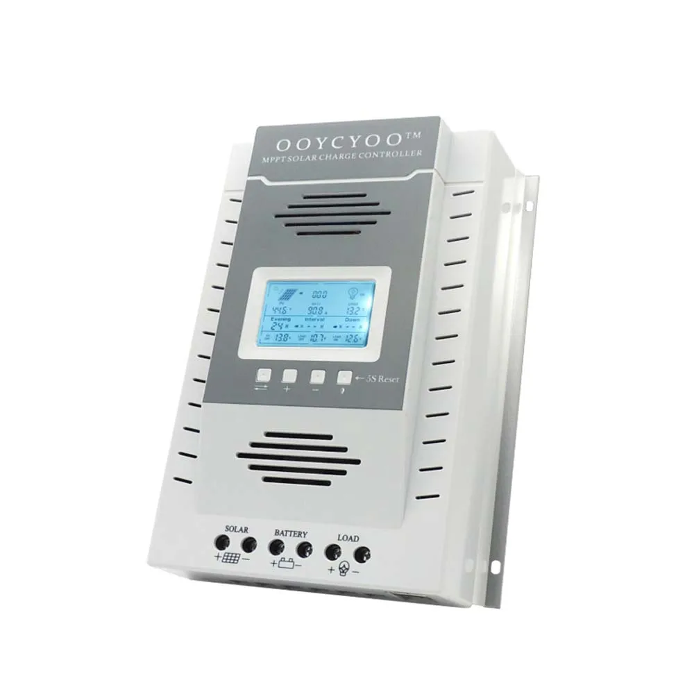 Контроллер заряда солнечной батареи MPPT 60 А 80 100 12 В 24 ЖК-дисплей и USB-выход 5 для