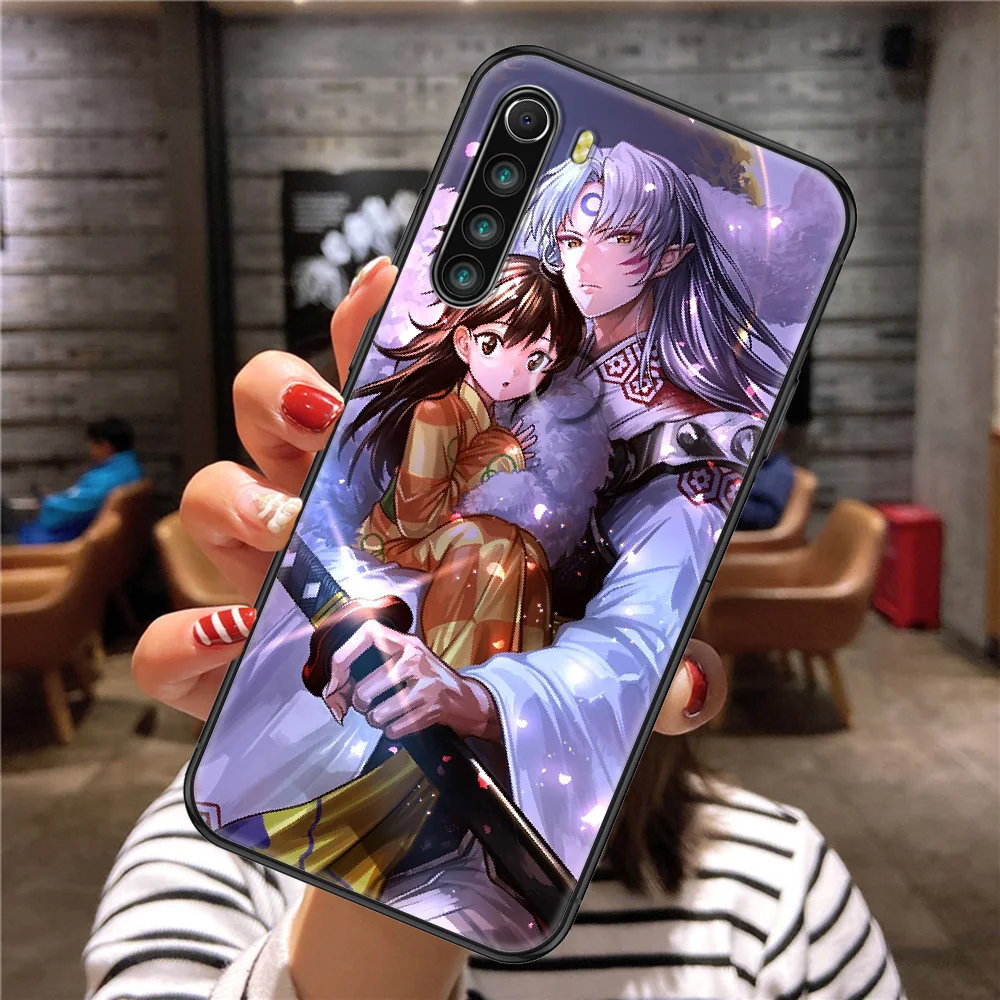Чехол для телефона аниме Inuyasha Xiaomi Redmi Note 7 7A 8 8T 9 9A 9S 10 K30 Pro Ультрачерный трендовый