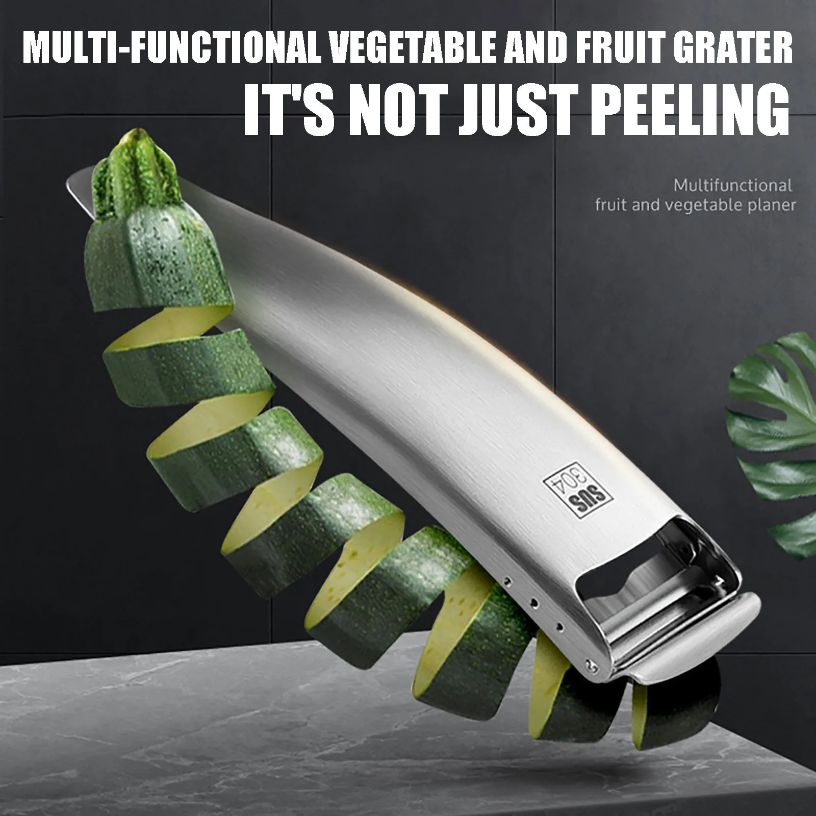 

Кухня инструменты многофункциональный Нержавеющая сталь для фруктов и овощей, пластический строгальный станок устройство для чистки кухн...